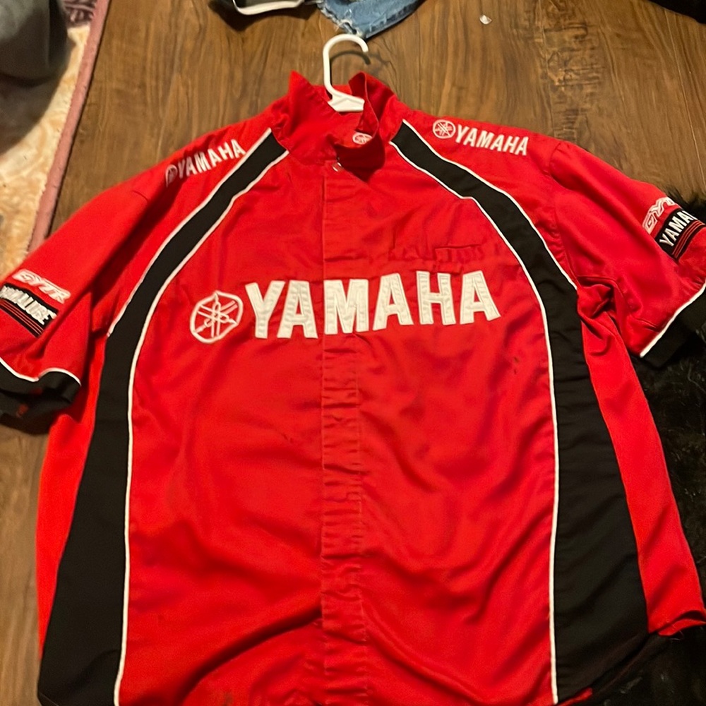 yamaha pro racing snap shirt size L